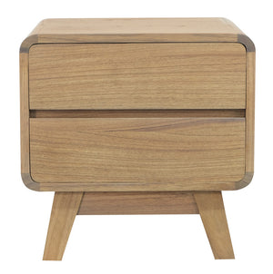 Providence 2 Drawer Bedside Table | Natural