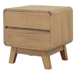 Providence 2 Drawer Bedside Table | Natural