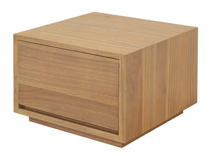 Oscar 1 Drawer Low Bedside Table | Natural