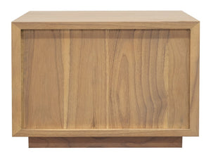 Oscar 1 Drawer Low Bedside Table | Natural