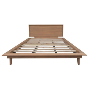 Gatsby Platform Queen Bed | Natural Finish | Stylish Design