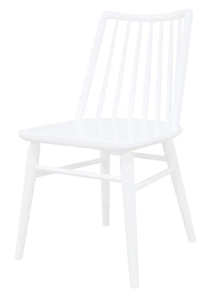 Riviera Solid Oak Dining Chair | Set of 2 | White