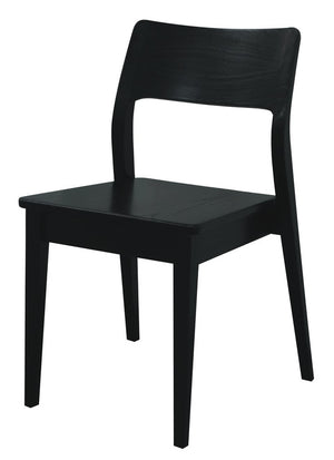 Providence Solid Oak Dining Chair | Set of 2 | Black