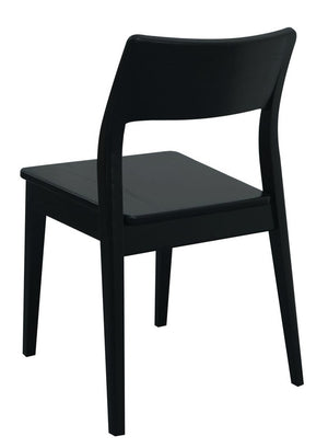Providence Solid Oak Dining Chair | Set of 2 | Black