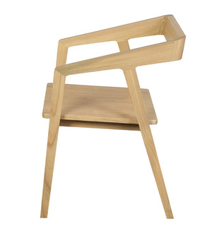 Kyoto Solid Oak Arm Chair | Set of 2 | Natural