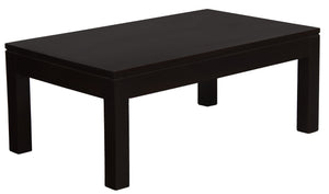 Amsterdam Solid Mahogany Timber Coffee Table | Chocolate Finish