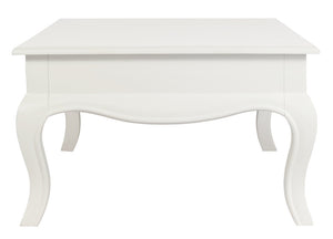 French Provincial 2-Drawer Coffee Table | White Finish