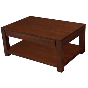 Amsterdam 2-Drawer Coffee Table | Mahogany Finish