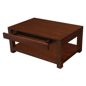 Amsterdam 2-Drawer Coffee Table | Mahogany Finish