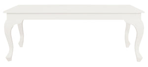Queen Anne Coffee Table | 120x70 cm | White Finish