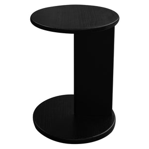 Brentwood Round Solid Timber Lamp Table | Black