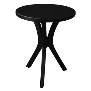 Gatsby Round Side Table | Small | Black Finish | Modern Wooden Accent Table
