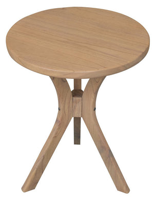 Gatsby Round Side Table | Small | Natural Finish | Modern Wooden Accent Table