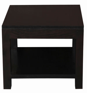 Amsterdam Solid Mahogany Timber Lamp Table | 60 x 60 cm | Chocolate