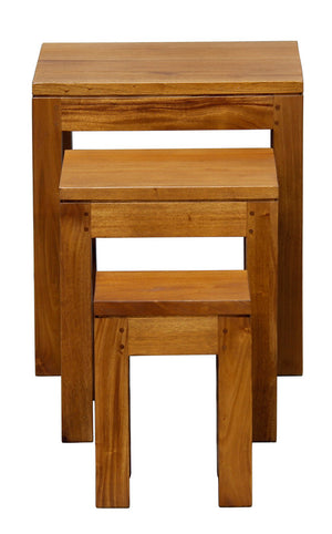 Amsterdam Nest of Table Set | Set of 3 | Light Pecan