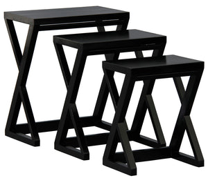 Manhattan Nest of Tables | Set of 3 | Black