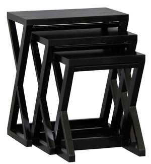 Manhattan Nest of Tables | Set of 3 | Black