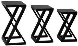 Manhattan Nest of Tables | Set of 3 | Black
