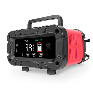 12V 20A/24V 10A Smart Car Battery Charger | For Lead Acid | LiFePo4 | AGM Moto Battery