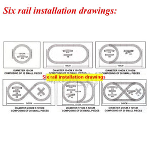 Electric Large Classic Train Set | Rail Track Carriages | Kids Vehicle Toy Gift