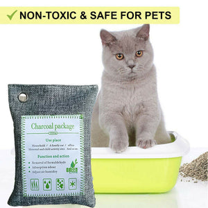 5PCS Air Purifying Bags | Activated Bamboo Charcoal Freshener | For Car Home Shoes | 200g