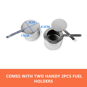 9L Chafing Dish Set | Buffet Pan Bain Marie Bow | Stainless Steel Food Warmer | (3x3L)