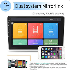9" Car Radio 2 DIN | GPS FM RDS WIFI | With Rear Camera | For Android Auto IOS CarPlay