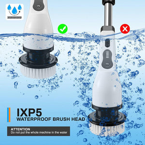9in1 Electric Spin Scrubber | Turbo Scrub Cleaning Brush | Cordless Rechargeable Tool