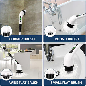 9in1 Electric Spin Scrubber | Turbo Scrub Cleaning Brush | Cordless Rechargeable Tool