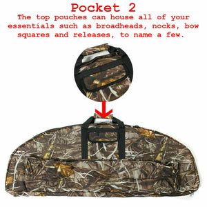 115cm Portable Compound Bow Bag | Archery Arrows Carry Bag Case | With Arrow Holder