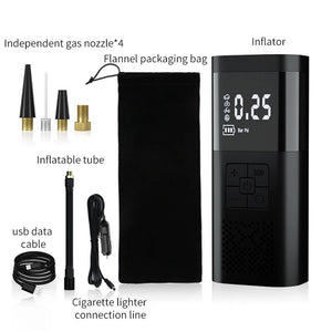 6000mAh Car Tyre Inflator | 12V Air Compressor | Electric Pump | Cordless USB Charging