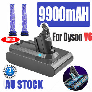 9900MAH For Dyson V6 Battery | SV03 SV04 SV09 DC58 DC59 DC61 DC62 DC74 | V6 Animal