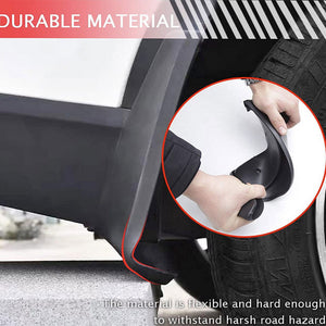 Tesla Model Y | Wheel Cap Set of 4 | Gray | Front & Rear PP TPE Fender Guards