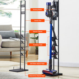 Vacuum Cleaner Stand | Freestanding Holder for Dyson V6 V7 V8 V10 V11 | Space-Saving Organizer