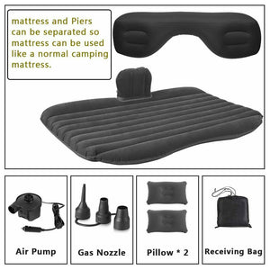 Inflatable Car Back Seat Mattress | Portable Camping Travel Air Bed