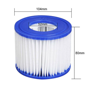 8PCS Replacement Bestway VI Filter Cartridge | Inflatable Lay-Z-Spa Filters | 58323