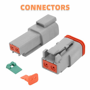 117PCS Deutsch Kit | DT 2-Way Series Connector Plug | Waterproof Auto Marine | 2-Pin