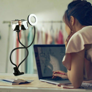 LED Selfie Ring Light | With Cell Phone Holder | Flexible Stand | Live Stream Lamp AU