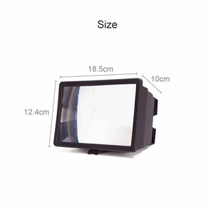 3D Mobile Phone Screen Magnifier | 12" HD Video Amplifier | Smartphone Stand