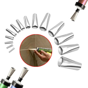 17 Caulking Finisher Caulk Nozzle Applicator | Sealant Finishing Scraper Tools