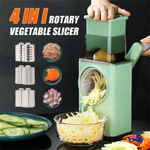 Kitchen Vegetable Food Manual Rotary Drum Grater | Chopper Slicer | Fruit Cutter