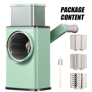 Kitchen Vegetable Food Manual Rotary Drum Grater | Chopper Slicer | Fruit Cutter