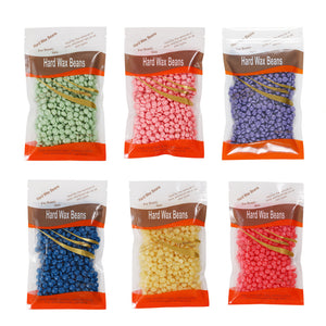 6x100g Hard Wax Beans | Remover With 20 Wooden Sticks