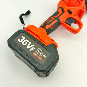 6" Mini Orange Cordless Electric Chainsaw | 2X Battery-Powered Wood Cutter | Rechargeable