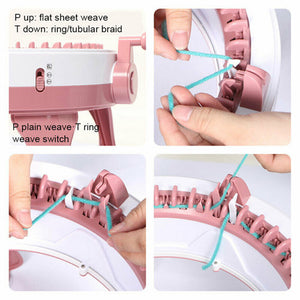 48 Needles DIY Knitting Machine | Weaving Swift | Yarn | Fiber String Ball | Wool Winder