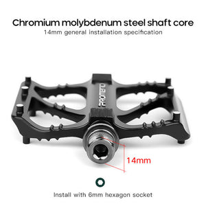1 Pair Bicycle Pedals | Mountain & Road Bike Anti-Slip Bearing Pedals