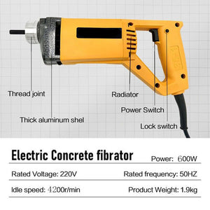 Electric Concrete Cement Vibrator | 1800W Handheld | With Flexible Hose