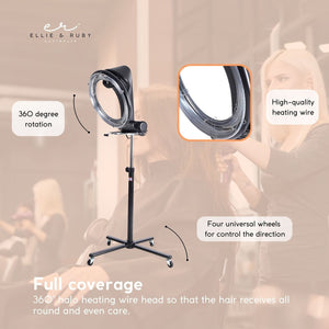 New Standing Hair Dryer Accelerator | Colour 360 Rotating | Halo Rolling Salon Equipment