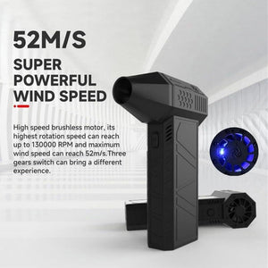 Mini Jet Fan Dry Blower | 130000 RPM | Multifunctional | Turbo Fan | Powerful & Compact