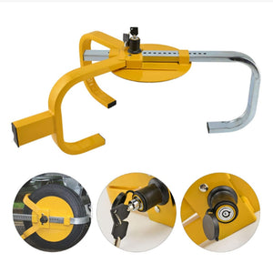 Heavy Duty Wheel Defender Lock Clamp | Tyre Lock | 13" 14" 15" | Car Caravan Trailer